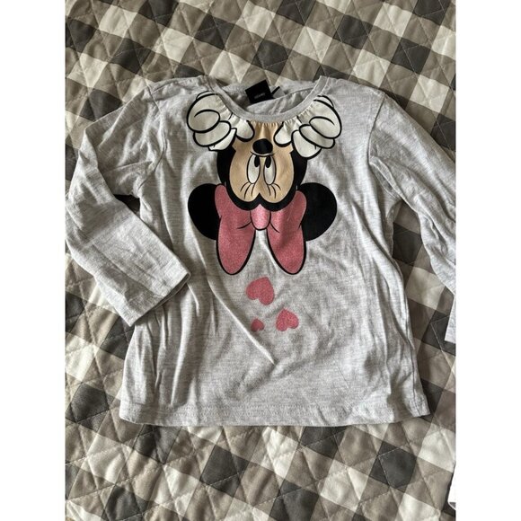 Disney Junior Girls Minnie Mouse T-shirts Short Long Sleeves Size 5/6 Lot Of 6 - Picture 7 of 8